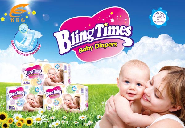Blingtimes disposable baby diapers china